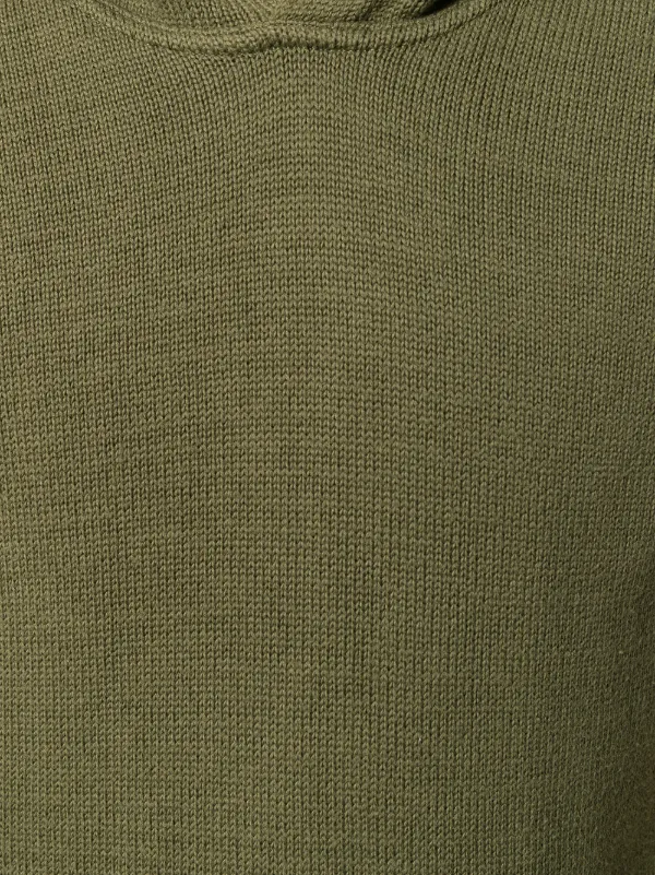 Helmut Lang Pre-Owned Hooded Knitted Vest | Green | FARFETCH