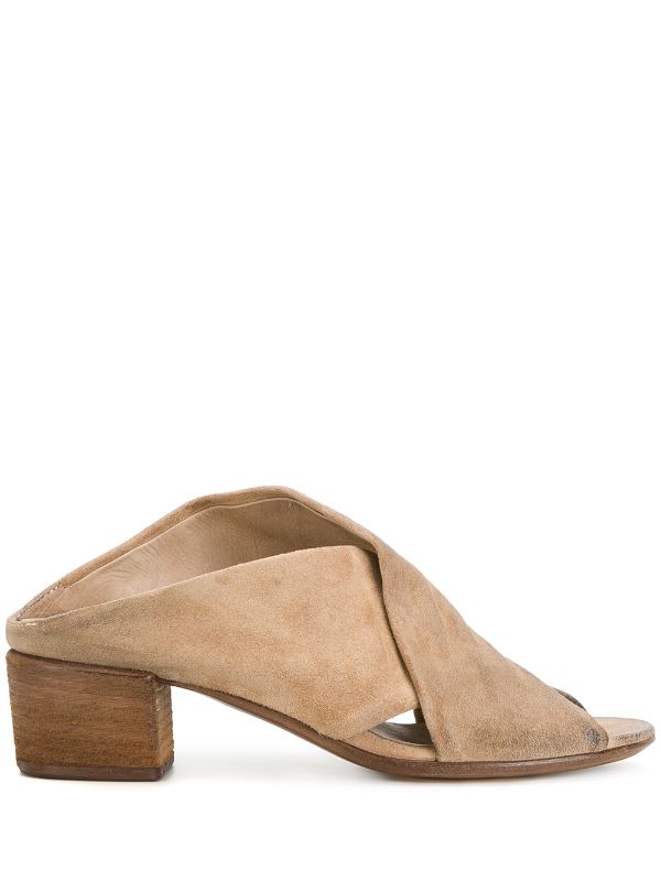 Shop Marsèll cross strap mules with 