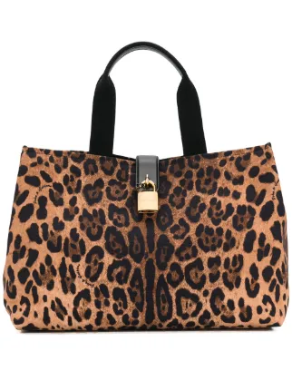 Dolce Gabbana Leopard Print Tote Bag 1 850 Online Mobile Dolce Gabbana Leopard Print Tote Bag