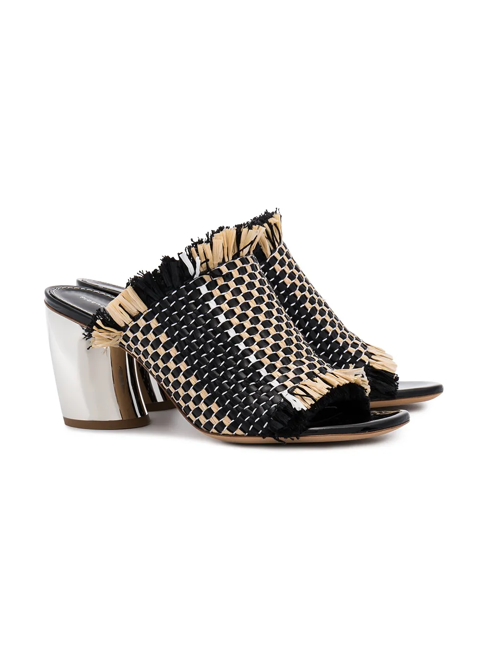 Proenza Schouler sandalias de tacÃ³n tejidas 70 - Negro - Proenza Schouler  | Mystilo