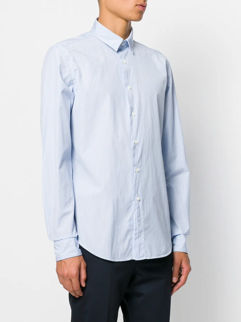 Dell'oglio fine stripe shirt Wit
