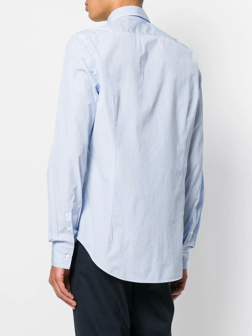 Dell'oglio fine stripe shirt Wit