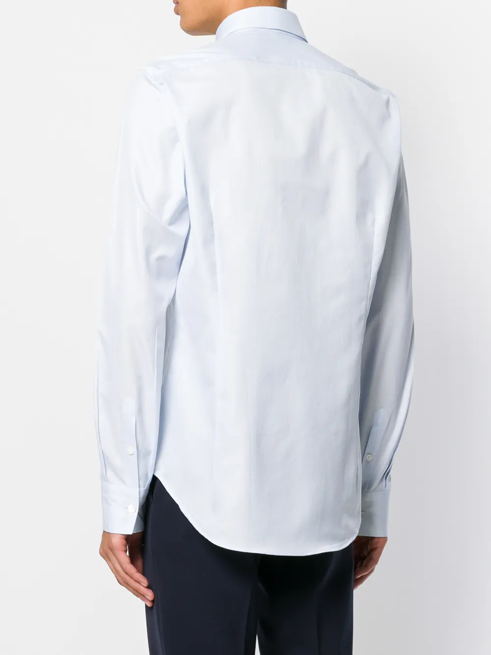 Dell'oglio overhemd met ronde zoom Blauw