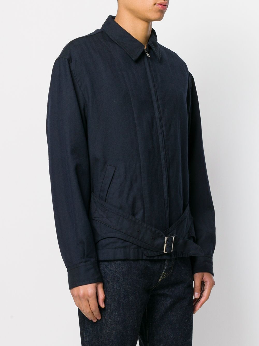  Comme Des Garçons Pre Owned Hemdjacke Mit Gürtel   Blau 