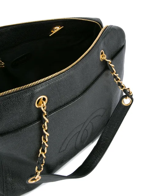 Chanel Pre Owned CC Logos Chain Handbag Farfetch