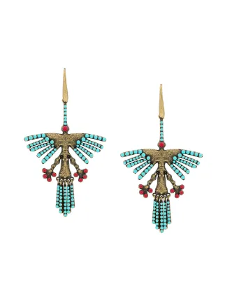 Valentino Hummingbird Earrings Farfetch Valentino Hummingbird Earrings