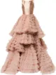 Image 1 of Isabel Sanchis frill-layered flared gown