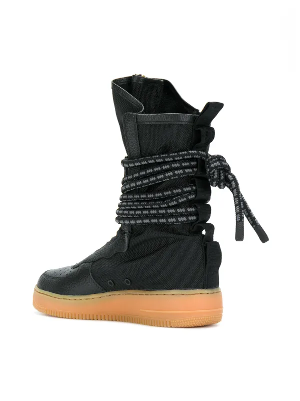 nike men's sf air force 1 high black boot