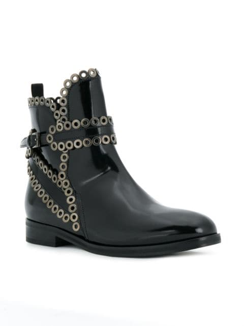 Alaïa Eyelet studded boots