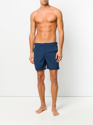 Orlebar Brown Mid Denim Mid-length Swim Shorts in Blue for Men Mens Clothing Beachwear Boardshorts and swim shorts Save 6% 