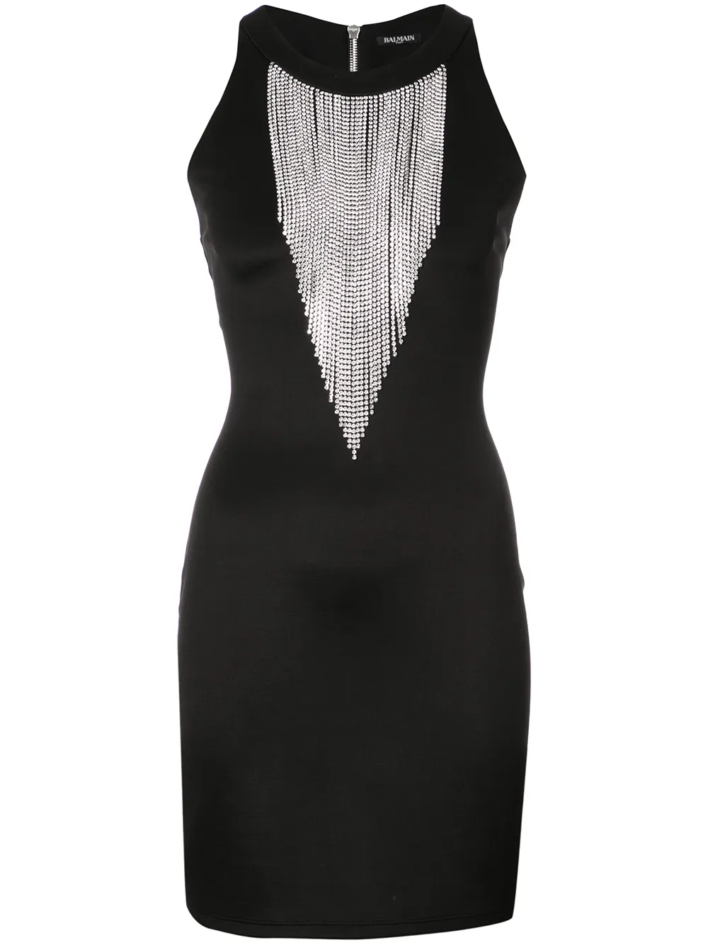 balmain fringe dress