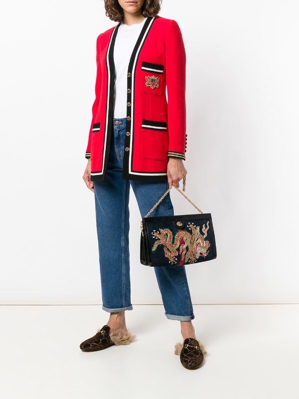Gucci Ophidia embroidered shoulder bag 