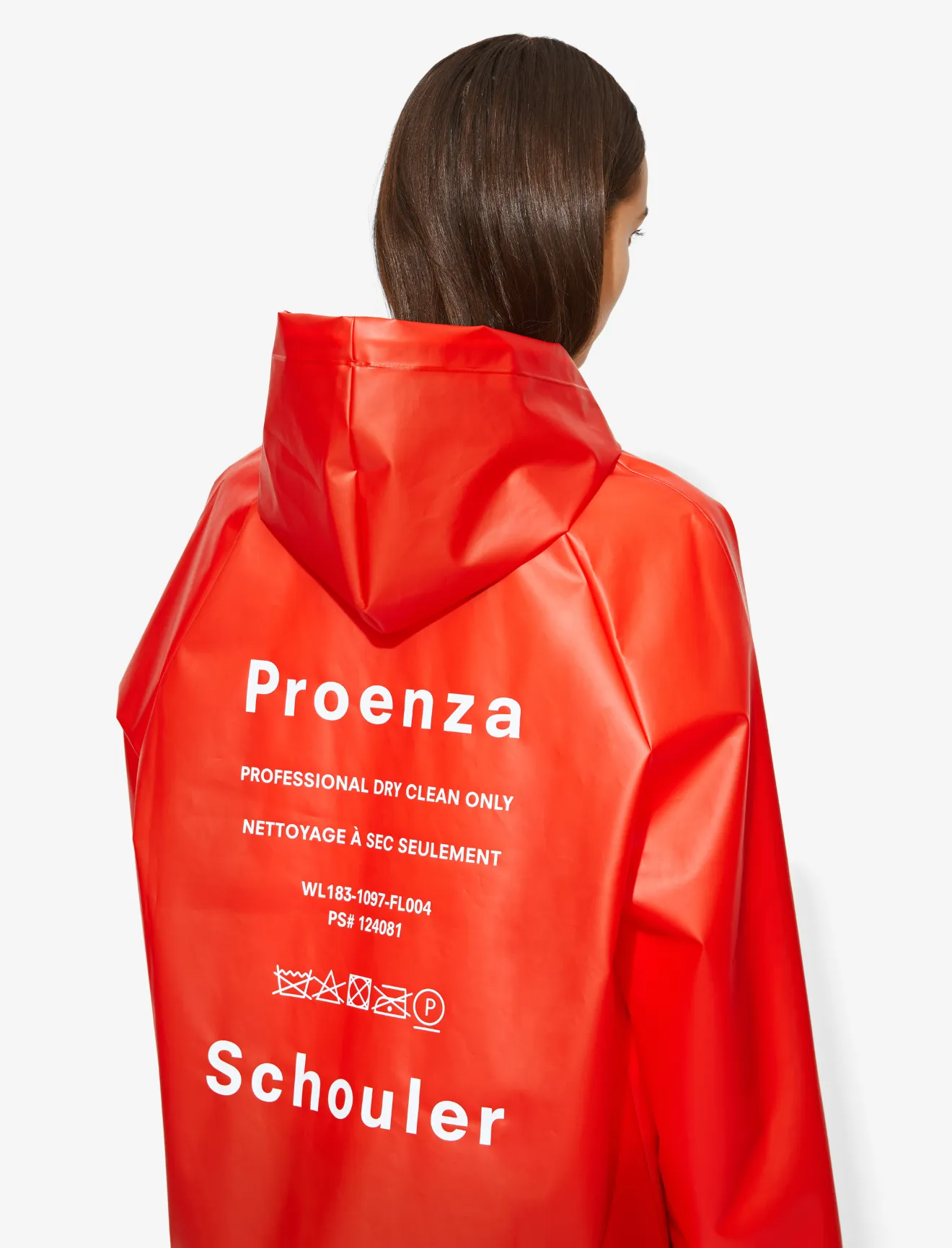 PSWL Care Label Raincoat in red 