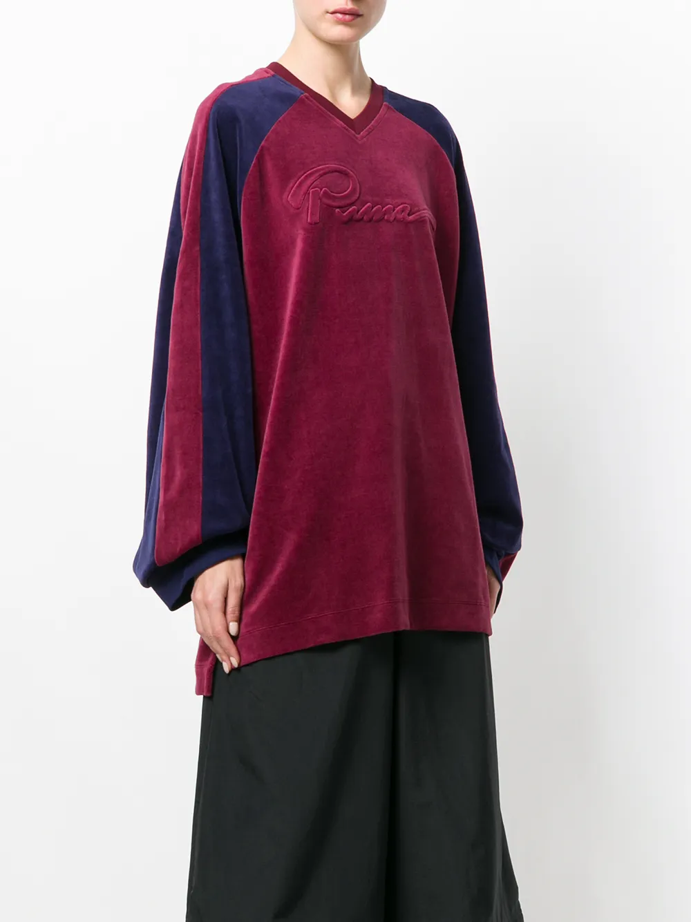  Fenty X Puma Oversized Nickipullover Mit V Ausschnitt   Rosa 