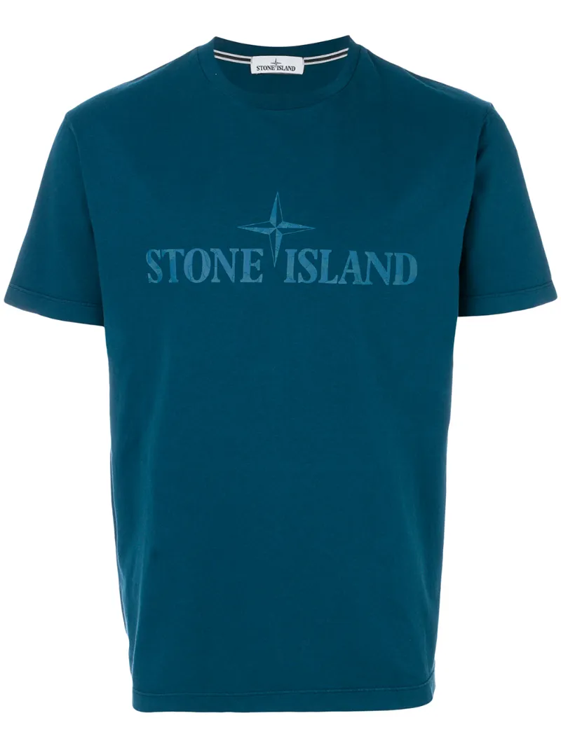футболка с нашивкой логотипа Stone Island