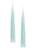 Eddie Borgo long tassel earrings - Blue