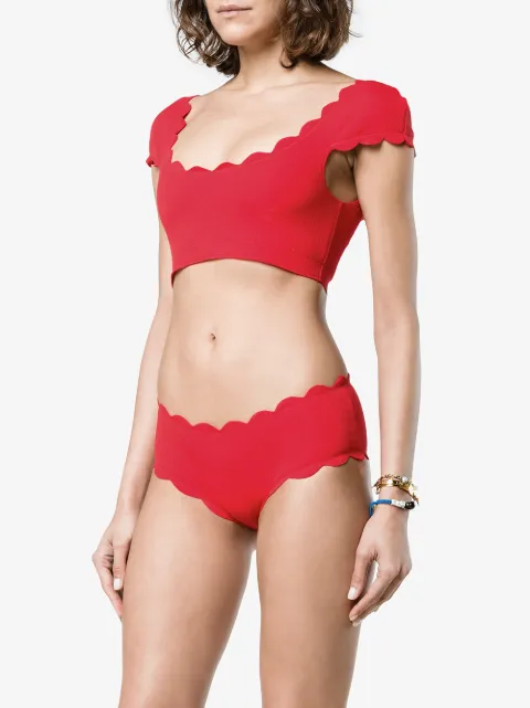Marysia Mexico Maillot Scallop Edged Bikini