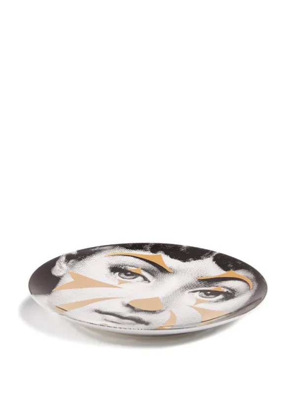Fornasetti フェイスプリント プレート | ブラック | FARFETCH JP