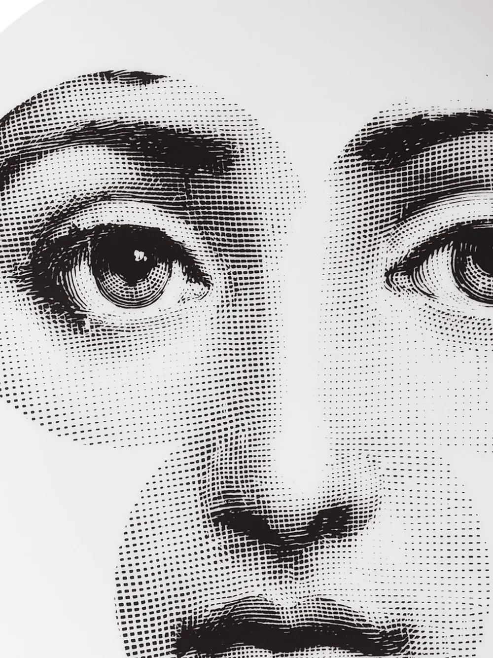  Fornasetti Teller Mit Gesichts Motiv   Weiß 