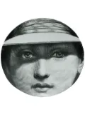 Fornasetti face print plate - Black