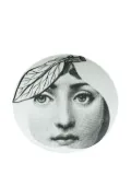 Fornasetti pear-shaped face print plate - White