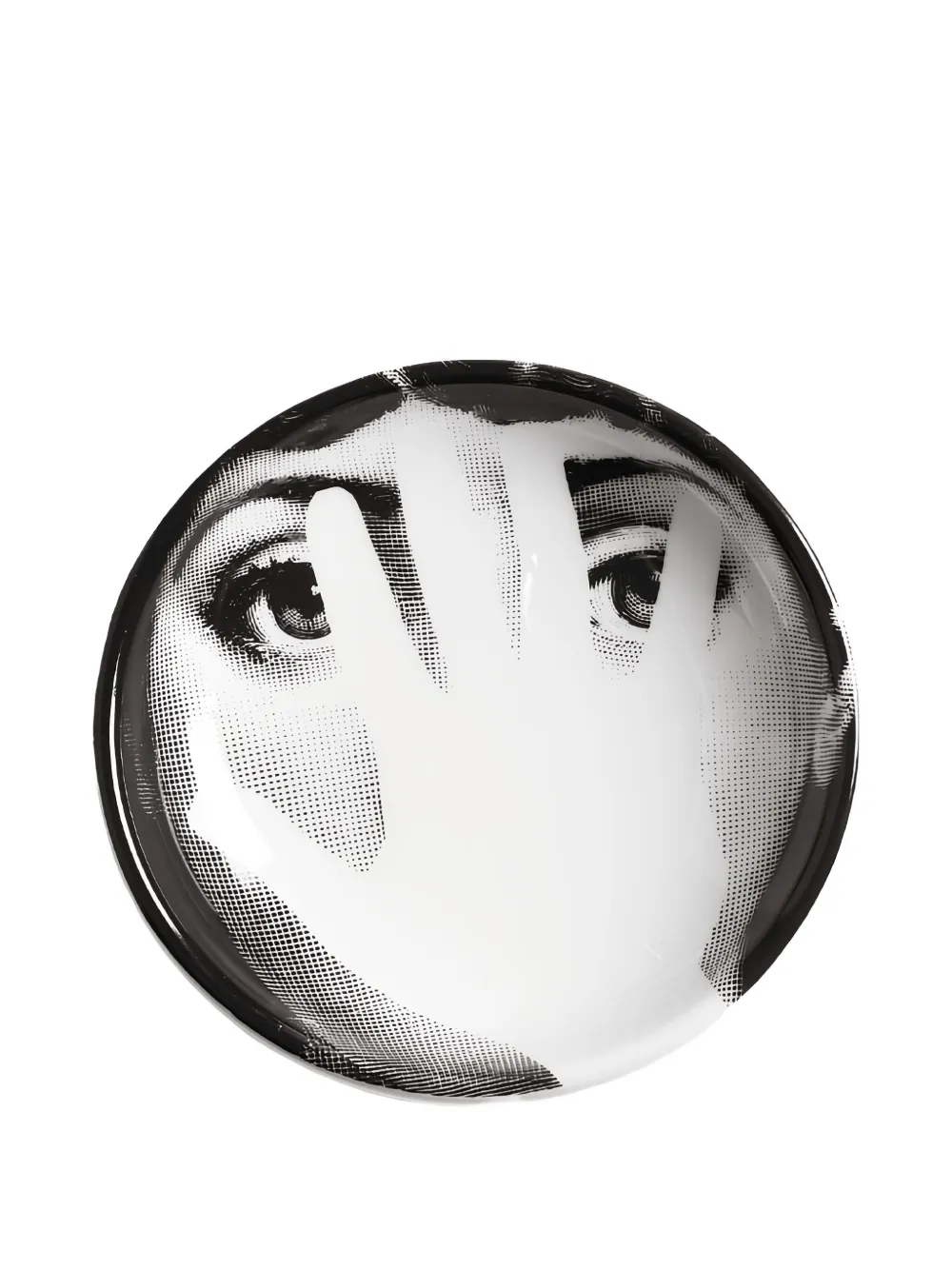Fornasetti Teller mit Print | Weiß | Image 1
