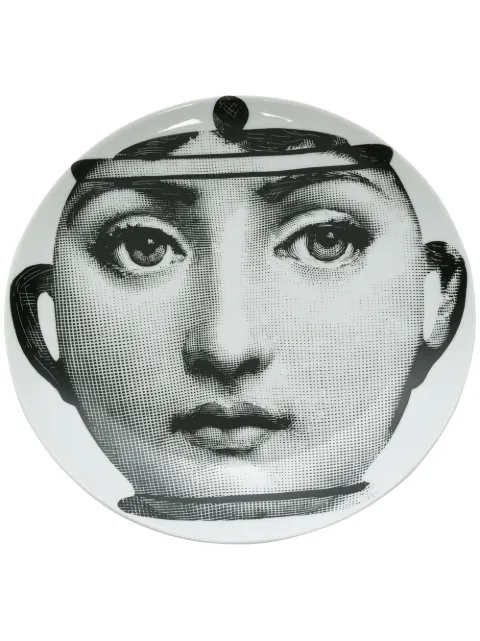 Fornasetti face pot print plate