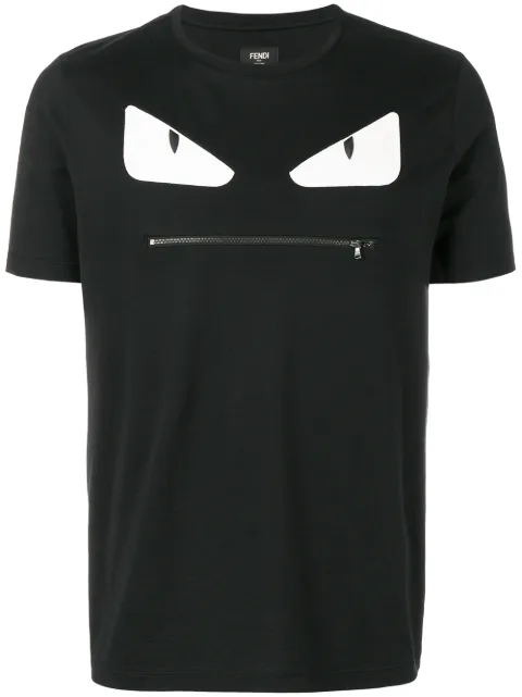 Men's Designer Clothing | Fendi Yonge and fendi t shirt zip mouth white venus store knee