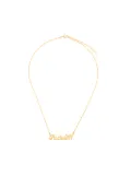 True Rocks F quote chain necklace - Metallic