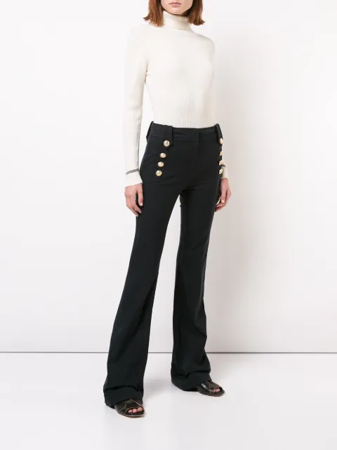 derek lam 10 crosby robertson flare trousers