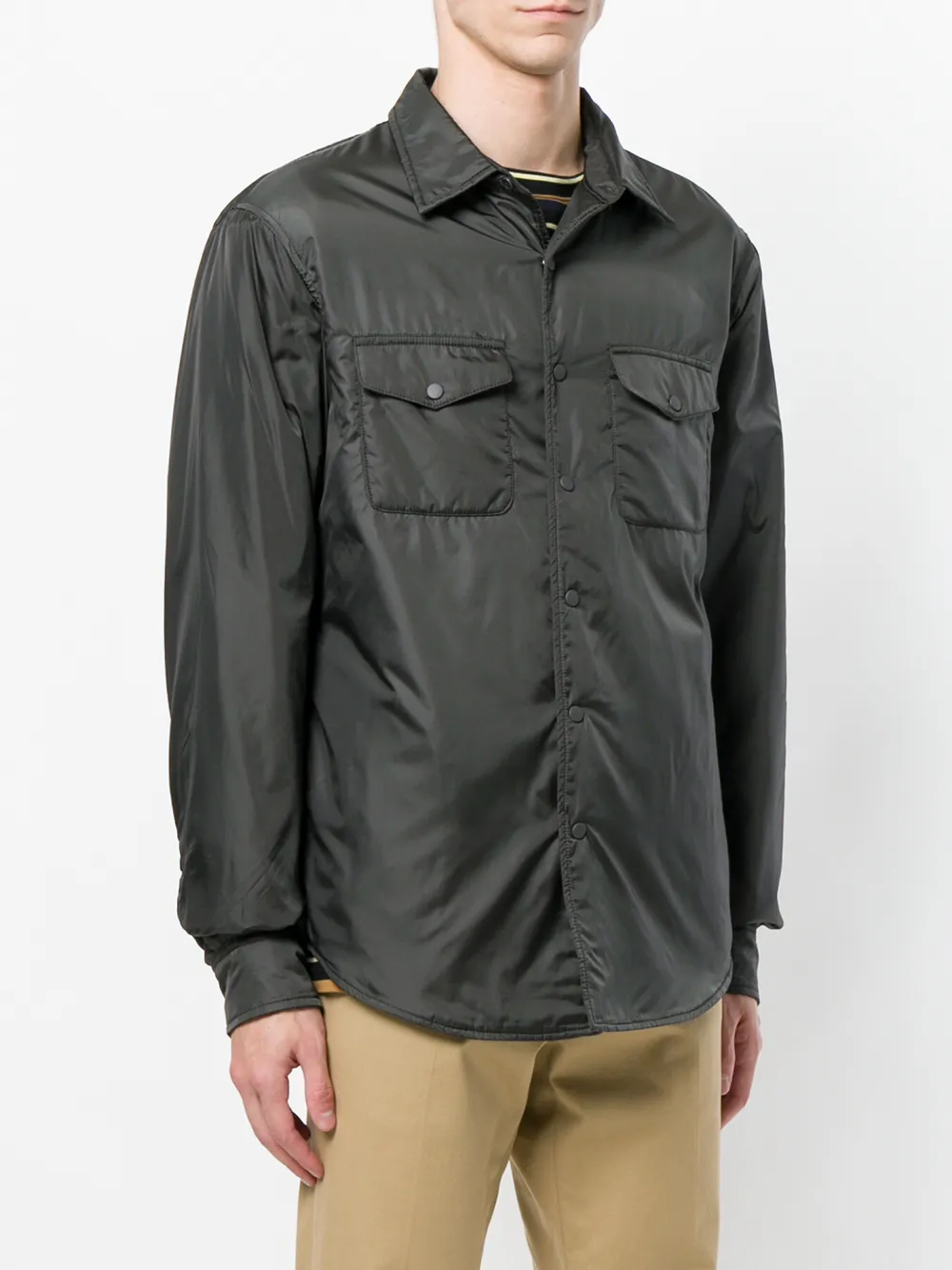 Aspesi Hemdjacke Mit Brusttaschen   Grau 