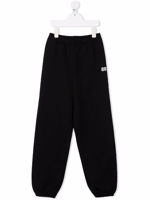Balenciaga Kids logo printed track pants