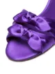 Tabitha Simmons Purple Cleo Satin sandals