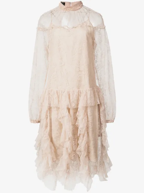 Rochas sheer lace dress