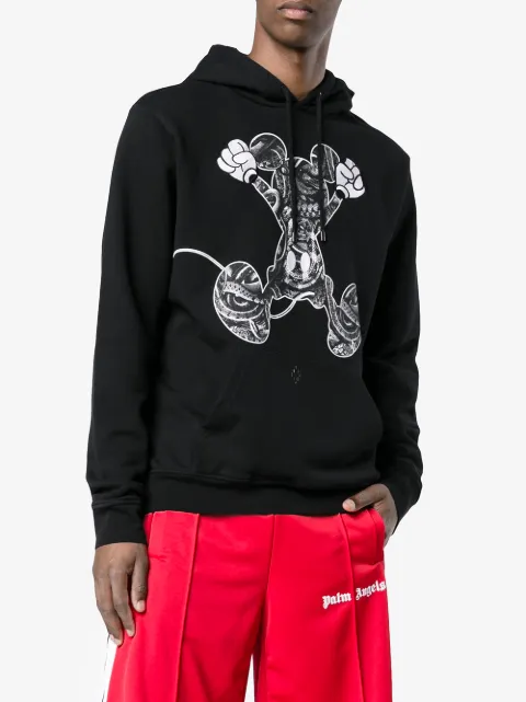 Marcelo Burlon County Of Milan Sudadera Mickey Mouse Con Sudadera Mickey Mouse con capucha Marcelo Burlon County Of