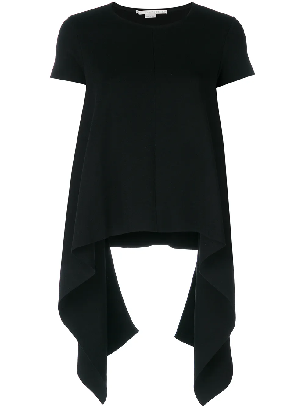 Stella McCartney compact knit handkerchief T-shirt