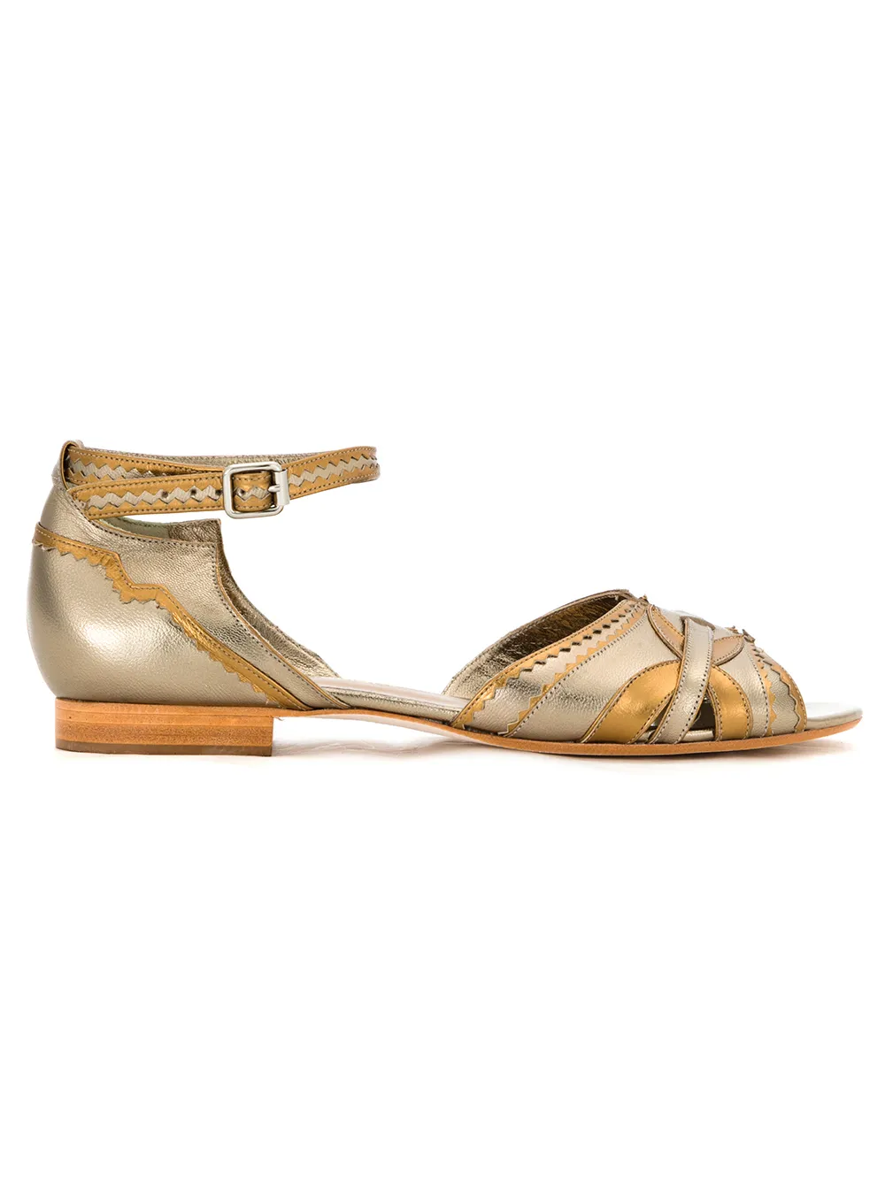 Sarah Chofakian Flat Panelled Sandals - Tendenza classica, vale la pena avere Sarah Chofakian Flat Panelled Sandals - Tendenza classica, vale la pena avere