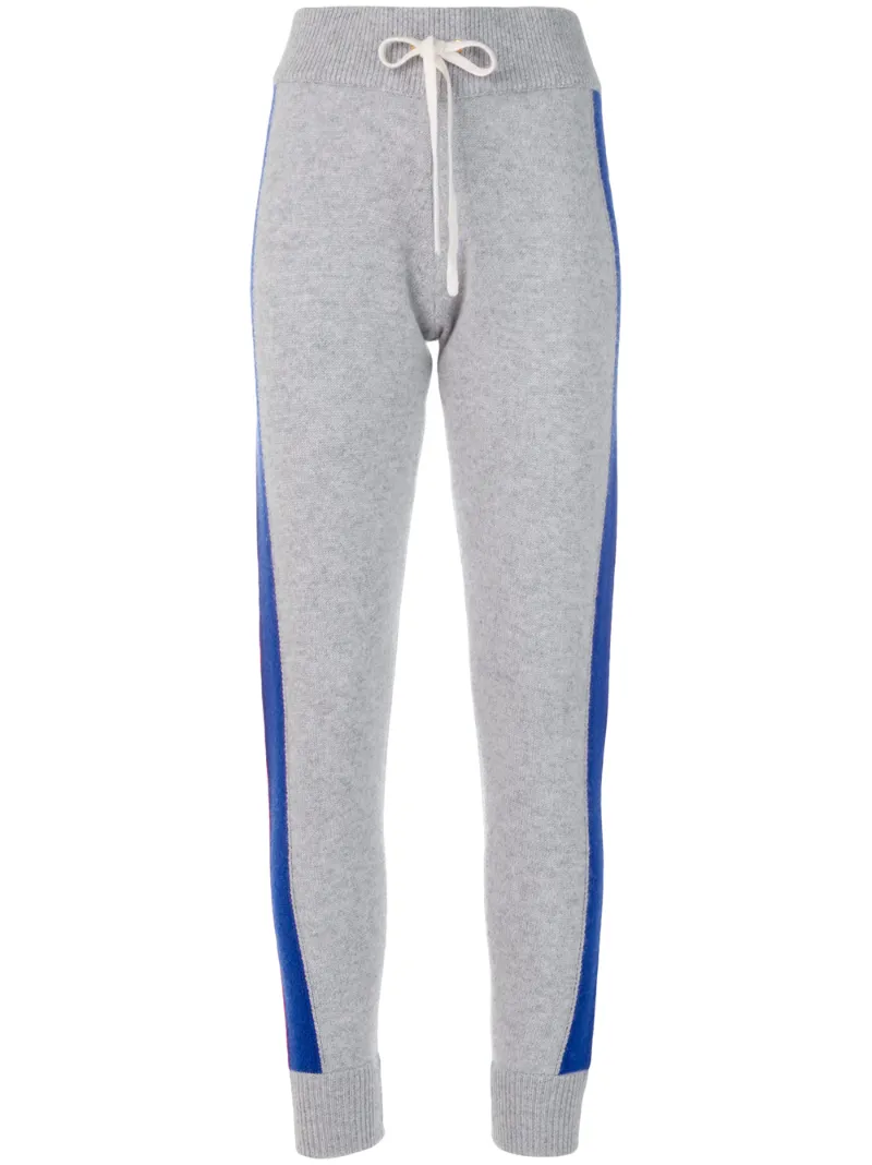 striped track pants - women - Cashmere - XS, S, M, L - GREY