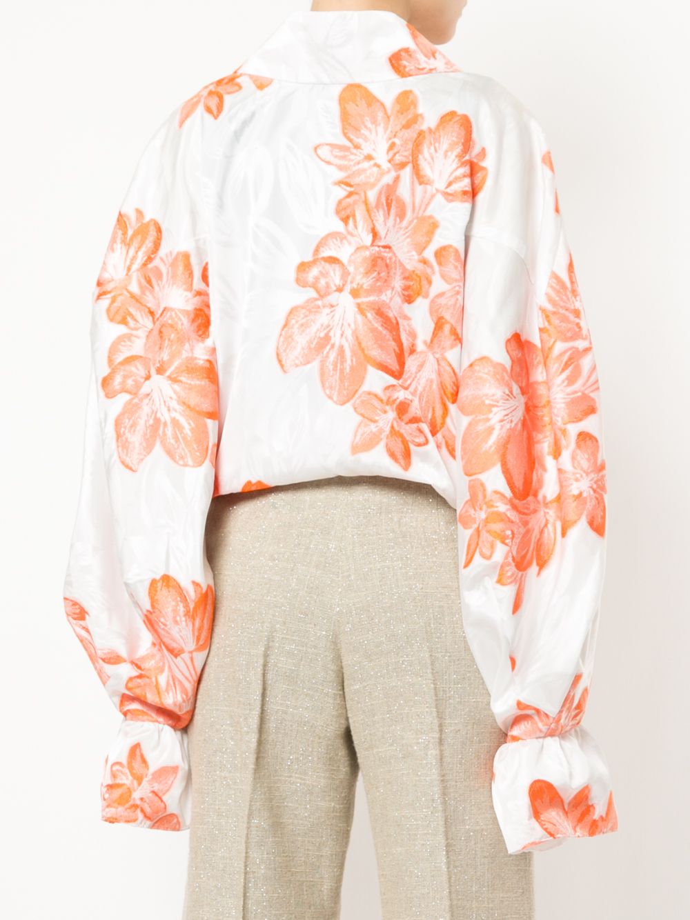 фото Bambah рубашка-кимоно с цветочным принтом