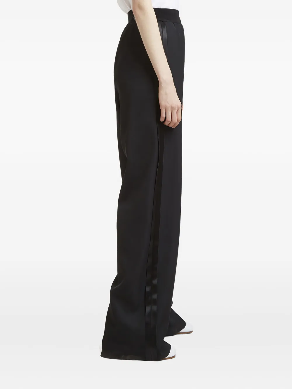 Maison Margiela ハイウエスト ワイドパンツ - ブラック Maison Margiela ハイウエスト ワイドパンツ - ブラック
