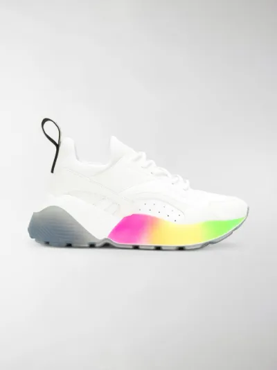stella mccartney eclypse rainbow sneakers