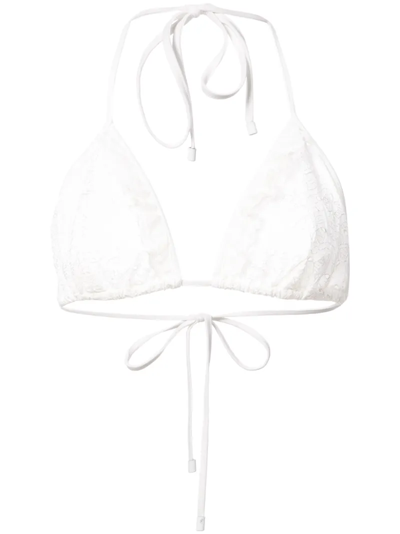 lace frill string bikini top Jonathan Simkhai