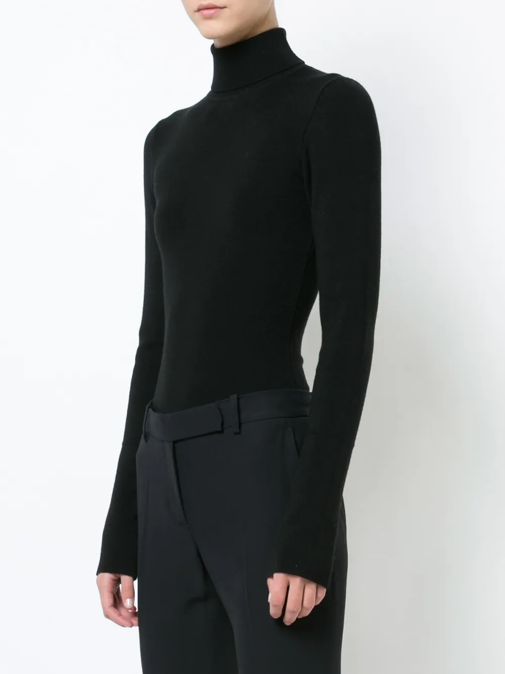 KHAITE Cate knitted bodysuit Zwart