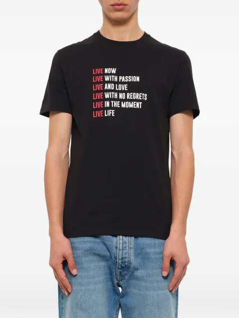 Neil Barrett camiseta con estampado de eslogan