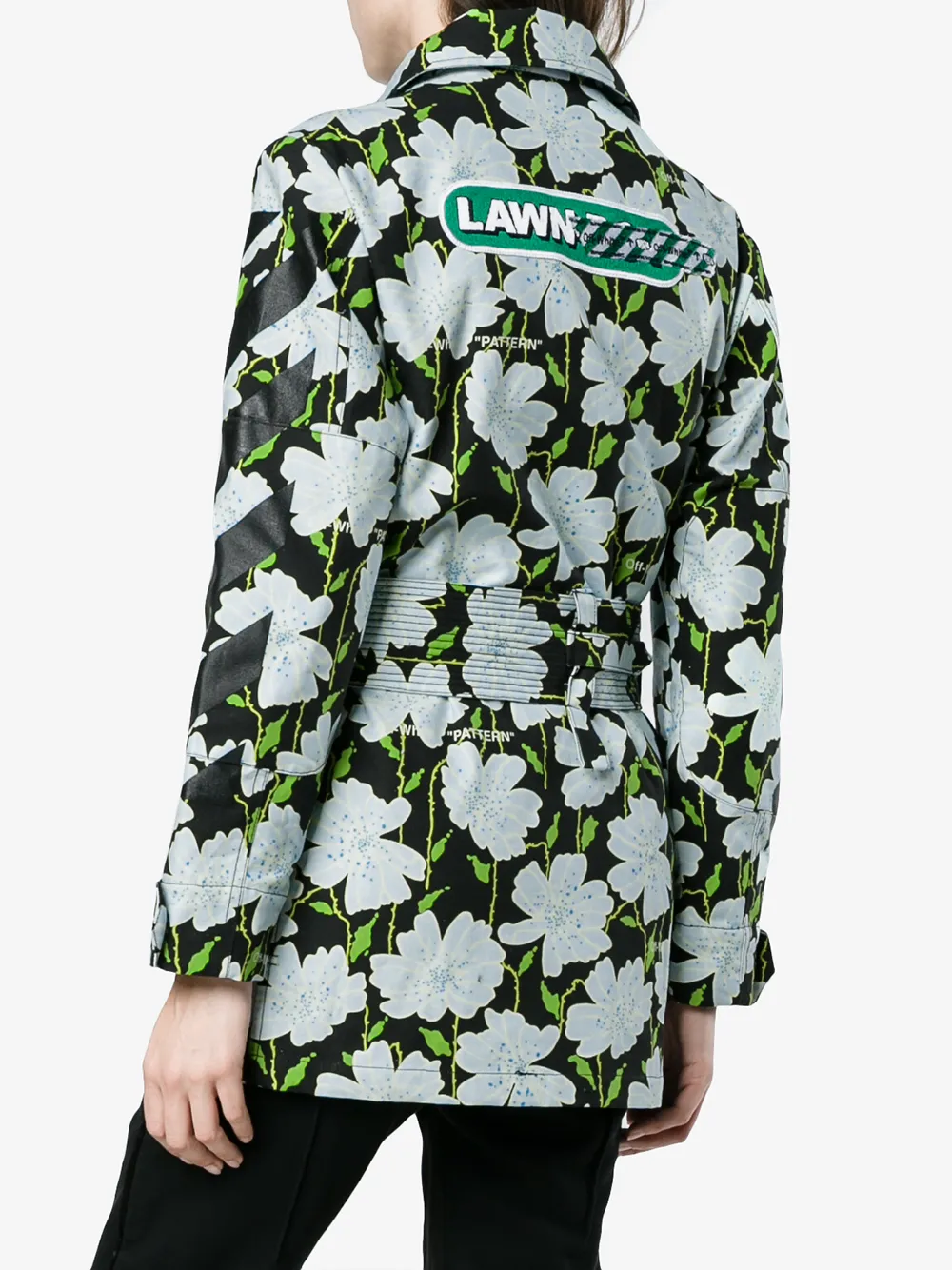 Off-White Militaire jas Zwart