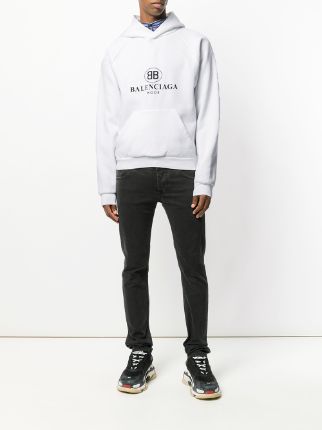 white balenciaga mode hoodie