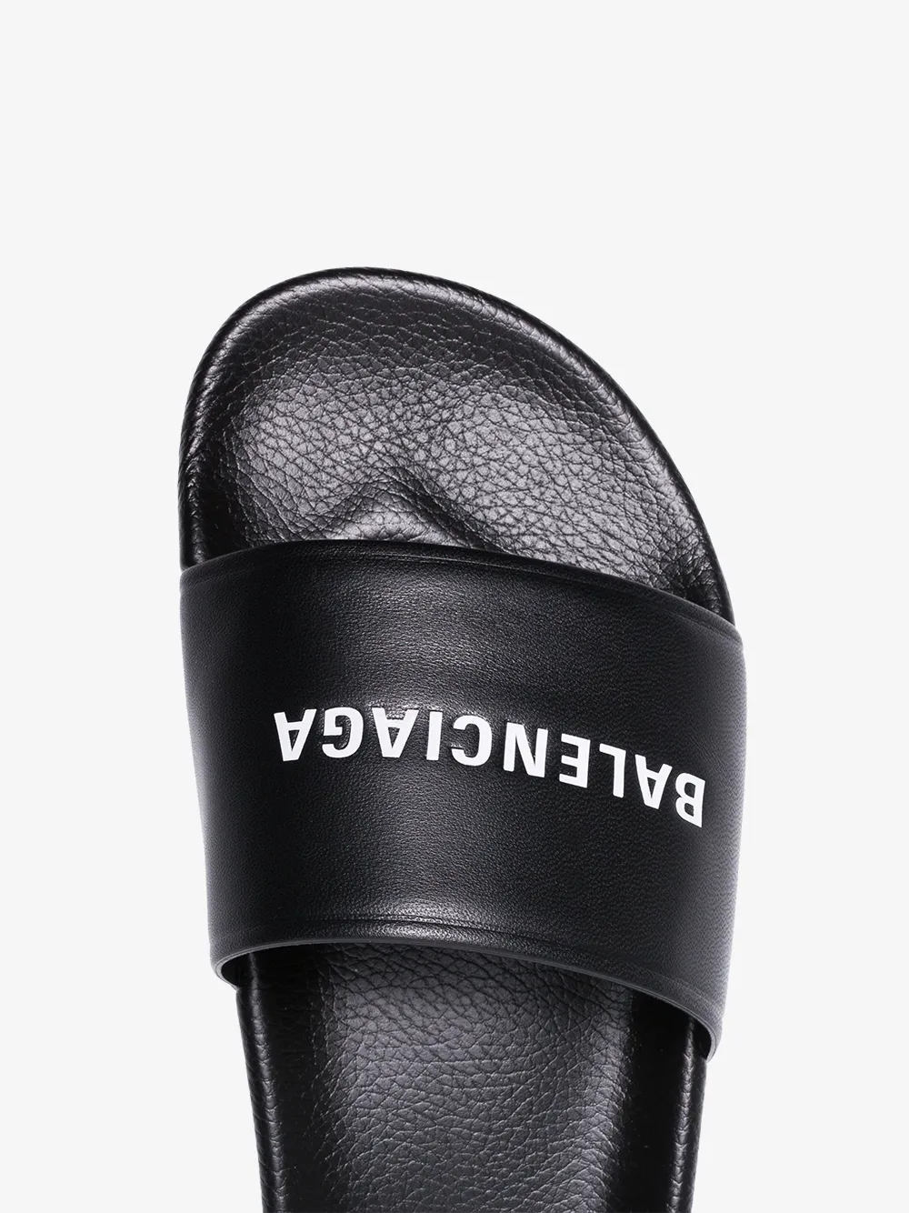 balenciaga logo strap sandals