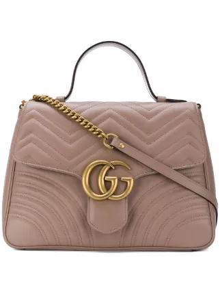 Gucci Gg Marmont Medium Top Handle Bag Farfetch Gucci Gg Marmont Medium Top Handle Bag