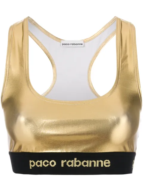 Paco Rabanne elasticated crop top $67 - Shop SS18 Online - Fast Delivery, Price