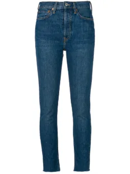 Calça jeans cintura alta